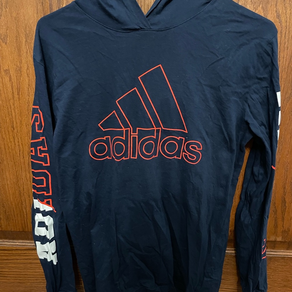 Blue Adidas Hooded Shirt